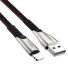 Dátový kábel pre Apple Lightning na USB K506 čierna
