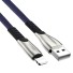 Dátový kábel pre Apple Lightning na USB K506 tmavo modrá