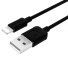 Dátový kábel pre Apple Lightning na USB K558 čierna