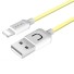 Dátový kábel pre Apple Lightning na USB K558 žltá