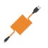 Dátový kábel pre Apple Lightning na USB K573 oranžová