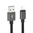 Dátový kábel pre Apple Lightning na USB K683 čierna