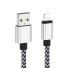 Dátový kábel pre Apple Lightning na USB K683 strieborná