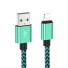 Dátový kábel pre Apple Lightning na USB K683 zelená