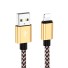 Dátový kábel pre Apple Lightning na USB K683 zlatá