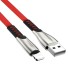 Datový kabel pro Apple Lightning na USB K506 červená