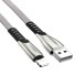 Datový kabel pro Apple Lightning na USB K506 šedá