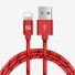 Datový kabel pro Apple Lightning / USB K659 červená