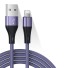 Dátový kábel USB / Lightning 2 ks fialová
