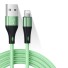Datový kabel USB / Lightning 2 ks zelená
