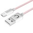 Datový kabel USB / Micro USB 10 ks růžová