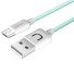 Datový kabel USB / Micro USB 10 ks světle zelená