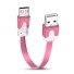 Dátový kábel USB / Micro USB K647 svetlo ružová