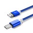 Dátový kábel USB / Micro USB predĺžený konektor modrá