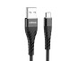 Dátový kábel USB na Micro USB K493 čierna