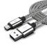 Datový kabel USB na Micro USB K514 stříbrná