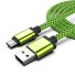 Dátový kábel USB na Micro USB K514 zelená