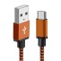 Dátový kábel USB na Micro USB K566 oranžová