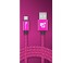Datový kabel USB na Micro USB K591 růžová