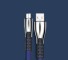 Datový kabel USB na Micro USB / USB-C / Lightning K577 modrá