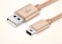 Dátový kábel USB na Mini USB M / M K1013 zlatá