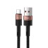 Dátový kábel USB na USB-C 1 m P3971 hnedá