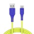 Dátový kábel USB na USB-C 90 cm svetlo zelená