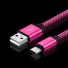 Datový kabel USB na USB-C K571 tmavě růžová
