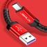 Dátový kábel USB na USB-C K617 červená