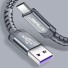 Datový kabel USB na USB-C K617 stříbrná