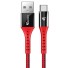 Dátový kábel USB na USB-C K687 červená