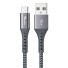 Datový kabel USB na USB-C K687 stříbrná