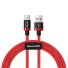 Datový kabel USB / USB-C J82 červená