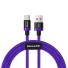 Datový kabel USB / USB-C J82 fialová