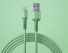 Datový kabel USB / USB-C K609 zelená