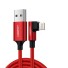 Dátový lomený kábel pre Apple Lightning na USB K589 červená