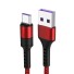 Datový rychlonabíjecí kabel USB / USB-C červená
