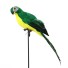 Dekorace papoušek zelená