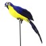 dekorácia papagáj tmavo modrá