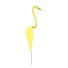 Dekoracja w postaci rowków w kształcie flaminga żółty