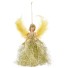 Dekoračné anjel s perím žltá