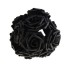 Dekoračné puget ruží - 10 kusov čierna