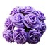 Dekoračné puget ruží - 10 kusov fialová