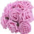 Dekoračné puget ruží - 10 kusov svetlo ružová
