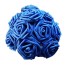 Dekoračné puget ruží - 10 kusov tmavo modrá