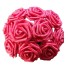 Dekoračné puget ruží - 10 kusov tmavo ružová