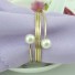 Dekorační kroužky na ubrousky s perlami 10 ks 2