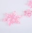 Dekorační sněhové vločky 10 ks růžová