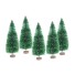 Dekorační stromečky 8,5 cm 5 ks zelená