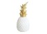 Dekoracyjna figurka ananasa biały